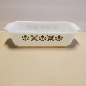 Fireking Meadow Green Vintage loaf pan